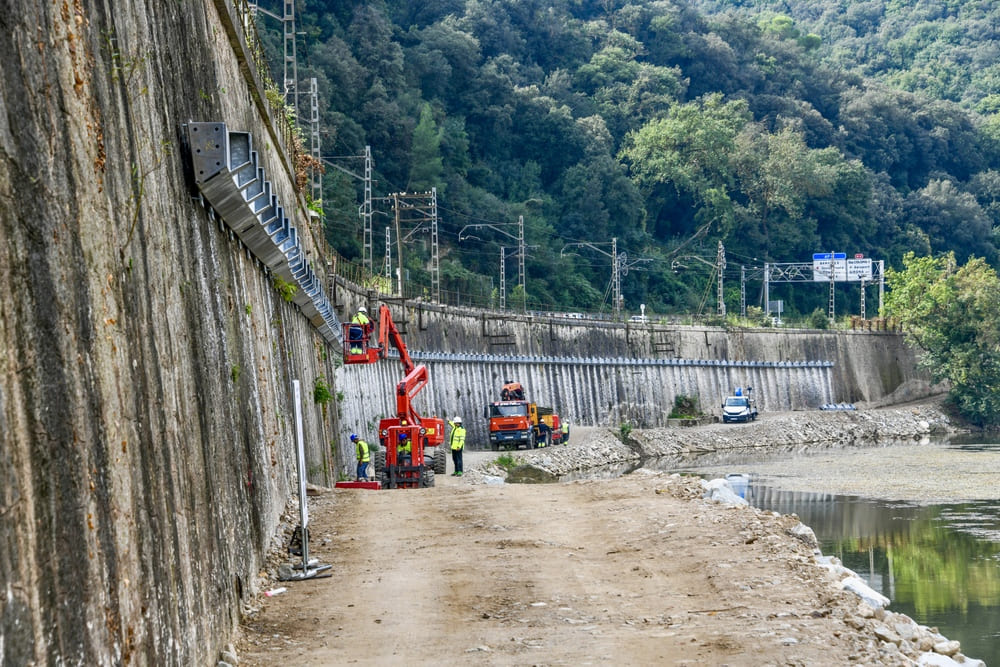 Rubau Tarrès executa la nova via ciclista de Celrà